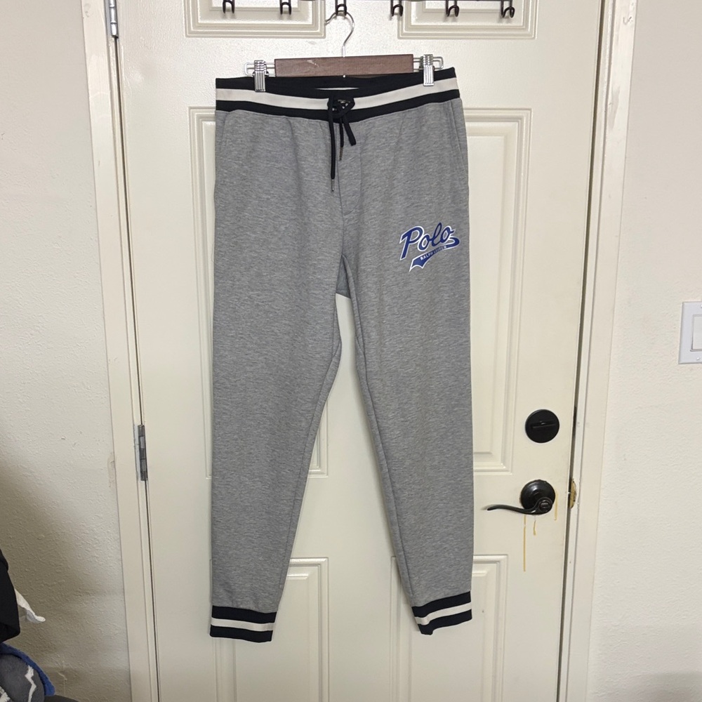 Polo by Ralph Lauren Heather Gray Joggers with Black Trim